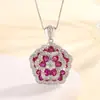 2024 nueva joyería Huabi cobre chapado en oro simulación nido de pájaro corte rosa seca traje de personalidad femenino 15*20