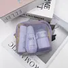 Bolsa de Tofu Dopamina Mini Malla Portátil de Viaje Bolsa de Almacenamiento para Artículos de Tocador y Cosméticos Bolsa para Retoques de Maquillaje Bolsa de Malla para Artículos Varios