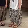 Pantalones Antimosquitos para Niños 2026 Verano Nuevo Estilo Pantalones Linterna con Estampado de Leopardo para Niños y Niñas Estilo Bosque Sueltos Pantalones de Verano para Bebé