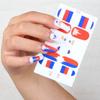 Pegatinas para uñas deportivas de fútbol del Mundial transfronterizas, bandera nacional de Brasil Argentina, calcomanías para uñas, comercio exterior