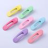 Pinza para el Cabello Ovalada Hueca Sin Costuras de 6 cm, Pinza de Pato Lacada Color Macarrón Estilo Coreano, Pinza para el Cabello de Moda Accesorio para el Cabello al por Mayor
