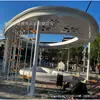 Pérgola de Fibra de Vidrio para Exteriores, Jardín, Árbol, Estanque, Paisaje, Pabellón Cuadrado, Forma Única, Patio Decorativo, Pabellón Parasol