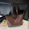 Bolsa Tote Grande Personalizada para Mujer, Nueva Bolsa Versátil de Moda de Gama Alta para Viajes Diarios, Bolso de Hombro Tejido Nicho Coreano