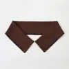 Cuello de Chaqueta de Plumas Desmontable Anti-Suciedad Protector Falso Versátil para Mujer Hilo Tejido Negro Cálido Otoño e Invierno Universal