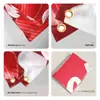 Atmósfera de Cita Transfronteriza Diseño Banderín Banner Decoración con Foto Personalizada Tela de Fondo con Corazón Creativo Banner del Día de San Valentín