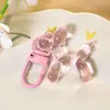 Nuevo Llavero de Perro Globo Transparente Lindo Color Gelatina Dibujos Animados Cachorro Colgante para Bolso de Mujer Adornos Hechos a Mano DIY
