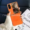 Capa de couro simples para celular OPPO Find N2 Flip, capa protetora de couro para homens e mulheres findn2flip