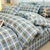 Planta Caxemira Estilo Pastoral Cama Floral Pequena Conjunto de Quatro Peças Lixamento Lençol Engrossado Lençol Capa Colcha Dormitório Estudantil Conjunto de Três Peças