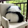 Almofada Panda Almofada de Lã Orquídea Fofa Floral Pelo Integrado Janela de Canto Sofá Sala de Estar Fundo Celebridade da Internet Almofada Presente