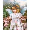 Ventas Directas de Fábrica Pintura con Pegatinas de Diamantes Hecha a Mano Pintura DIY de Niña Ángel