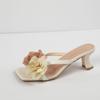 2025 Primavera y Verano Nuevo Estilo Flats Franceses Chanclas Sandalias Zapatos de Mujer Casual Versátil Zapatos de Playa