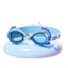 Gafas de natación para niños para niñas, alta definición, impermeables, antivaho, marco pequeño, conjunto de gafas de natación para niños y niñas y gorro de natación, gafas de natación para niños