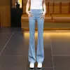 Elegantes Jeans de Campana para Mujer, Nuevo Estilo Primavera 2026, Tiro Alto, Corte Delgado, Caída Suelta, Pantalones Acampanados Casuales y a la Moda
