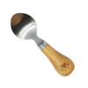 Juego de Cuchillos para Queso de Acero Inoxidable con Mango de Madera Herramientas para Hornear Cuchillo para Bistec Espátula para Mantequilla Cuchillo para Queso Pizza y Tenedor