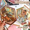 Adesivos Fofos 3D Estéreo de Cabine para Paisagismo Adesivos de Mundo em Miniatura para Cantos de Quarto Adesivos de Empilhamento Descompressivos Feitos à Mão DIY
