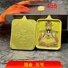 Venta Directa de Fábrica de Xizang, Núcleo de Pintura Thangka de Cinabrio Pintado a Mano con Oro Puro, Carcasa de Acero de Titanio, Cinco Budas Regalo Propicio