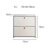Móvel de TV vintage em aço inoxidável para apartamentos pequenos, armazenamento integrado para a sala de estar, cômoda estilo ins, aparador modular USM vintage