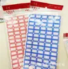 702 Etiqueta Adhesiva Escrita a Mano Autoadhesiva Papel Autoadhesivo 28*23mm Etiqueta de Precio Etiqueta Adhesiva 10 Hojas