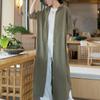 Abrigo Largo Retro Petite Nuevo de Primavera 2024 Comercio Exterior Holgado Adelgazante Chaqueta Elegante