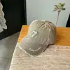 Boné de Baseball Moda Lavado Bordado com Letra Desgastado Rasgado Estilo Coreano Par Número 7 Bordado Casual Boné com Aba