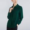 Perder Dinheiro para Ganhar Popularidade~ Nota Máxima pela Sensação! Camisa de Manga Longa de Seda, Crepe 100% Seda de Amora, Elegante para o Trabalho
