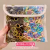 Anillo para el Pulgar de Color Caramelo para Niños Cuerda Elástica Alta para el Cabello de Niñas Cuerda para el Cabello Cabello de Bebé Accesorios para el Cabello