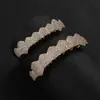Brackets Dentales de Hip-Hop Más Vendidos de Amazon Llenos de Diamantes, Brackets Dentales de Zirconia Microincrustada de Ocho Dientes, Accesorios Dentales de HipHop Hip-Hop de Moda al por Mayor