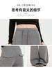 Pantalones Deportivos Casuales de Pierna Ancha Azul Marino para Mujer, Novedad Otoño 2025 Cintura Alta Sueltos de Caída Rectos para Mujer Petite Pantalones de Chándal