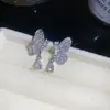Pendientes Vintage de Plata con Aguja de Zircón en Forma de Abanico con Borlas, Pendientes de Estilo Étnico Retro con un Diseño Único