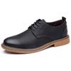 Zapatos Formales de Cuero para Hombre Otoño e Invierno Transfronterizos 2026, Zapatos Casuales de Cuero Genuino Estilo Coreano, Zapatos de Cuero Retro de Negocios de Moda