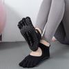 Meias Toesox qualidade nova gradiente yoga meias tie-dye sem calcanhar cinco dedos esportes pilates dispensando meias antiderrapantes