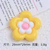Color multicolor flor pequeña fresca hecha a mano DIY accesorios para joyería pegamento de crema resina pequeños accesorios agujero hebilla de zapatos material
