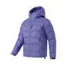 Chaqueta de plumón con capucha funcional acanalada para hombre, estilo montaña, para invierno, 13521