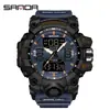 Reloj Electrónico de Moda Transfronterizo Sanda para Hombre Resistente al Agua Luminoso Despertador Multifuncional Reloj Deportivo para Hombre en stock Suministro Directo