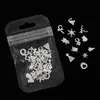 Joyería para Uñas de 12 Compartimentos Transfronteriza Nueva Joyería Navideña Aleación Copo de Nieve Alce Mixto Diamante para Uñas DIY