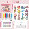 Grafite Transfronteiriço Cola de Cozimento Grátis Pintura Manual DIY Fazendo Colorindo Pintura Ornamentos de Cristal para Pendurar Brinquedo de Pintura para Menina