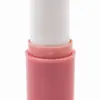 Niña polvo Bálsamo para labios botella redonda a presión tubo de labios carcasa LG283 plástico delgado tubo de lápiz labial empaque cosmético