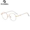 83604 Armazón de Gafas de Moda Gafas Anti Luz Azul Armazón de Gafas de Metal Distintivo Ligeras Gafas para Miopía