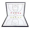 Placa Tática de Futebol Magnética, Placa Tática de Basquete com Zíper, Quadro de Comando de Jogo Dobrável para Ensino de Treinador, Apagável
