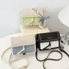 Elegante Bolso de Mano Pequeño Texturizado para Mujer, Nuevo Bolso Versátil de Hombro Cruzado Verano 2025, Bolso Pequeño Cuadrado con Bloques de Color para Mujer, Mayoreo