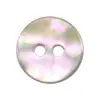 Botones de concha de abulón color oro natural en stock, botones de dos agujeros para trajes, suéteres, Hanfu, ropa de alta gama, accesorios de botones de concha genuina