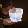 Recipiente para Lavar el Té Simple y de Fábrica, Recipiente de Vidrio Estilo Antiguo para Residuos de Té, Cuenco Hecho a Mano para Lavar Pinceles, Taza de Té de Gran Capacidad, Accesorios para la Ceremonia del Té