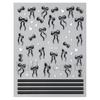 Stickers Calientes para Uñas de Arte Transfronterizos Ins Lazo Dulce Japonés Amor Leopardo Lazo Stickers para Uñas