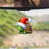 Presente de Natal Novo Transfronteiriço Tartaruga Pingente Plano de Acrílico Pingente de Decoração de Árvore de Natal
