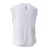 Camiseta masculina sem mangas de seda gelada de secagem rápida para atacado transfronteiriço, colete esportivo de ombro largo respirável de verão para corrida noturna, treinamento de fitness