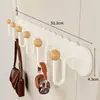 Colgador de Gancho para Puerta para Colgar Ropa, Montaje en Puerta de Entrada del Hogar, Estante para Ropa, Bolsas y Sombreros Montado en Pared sin Taladro