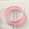 Atacado de fábrica pulseira de jade rosa de rocha de quartzo natural pulseira de jade rosa de raiz de lótus pulseira de pó de jade dourado fornecimento ao vivo
