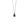 Collar de Clavícula con Colgante de Calabaza Morada Cielo Estrellado Imitación Jade de Vidrio Nuevo de Xiaohongshu Nicho Alto Grado Temperamento Venta al por Mayor