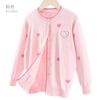 Casaco para meninas Cardigan Infantil Novos tricôs Vestido de outono Grande infantil Estilo ocidental Suéter fino Top para meninas Roupas infantis