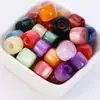 Cuentas de Resina Imitación Ojo de Gato de Agujero Grande 12*10mm, Cuentas Barril, Cuentas Sueltas, Materiales para Joyería Hecha a Mano DIY, Cadena de Teléfono Móvil